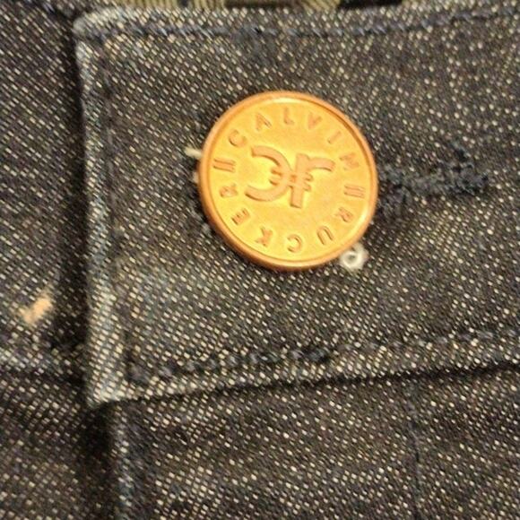 Rare Calvin Rucker Jeans Heartbreaker Sz 25 Black Silver Studs Designer Vintage - Picture 6 of 12